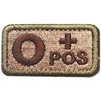 GGG una B o AB POS + Sangre tipo SWAT Militar T&aacute;ctica parche Moral del Ej&eacute;rcito de cinta insignia