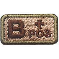 GGG una B o AB POS + Sangre tipo SWAT Militar T&aacute;ctica parche Moral del Ej&eacute;rcito de cinta insignia