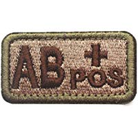 GGG una B o AB POS + Sangre tipo SWAT Militar T&aacute;ctica parche Moral del Ej&eacute;rcito de cinta insignia
