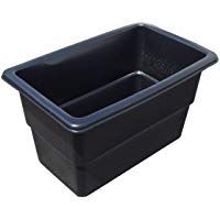 Heissner - Recipiente Rectangular y Preformado para jard&iacute;n acu&aacute;tico (49 x 79 x 45 cm), Color Negro