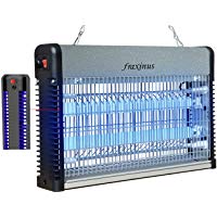 Matamoscas Electrico, Lampara Antimosquitos Electrico Luz Ultravioleta 20W Atrapa Insectos Eliminador, Ultra Delgado y con una Cobertura de 360 Grados, Protege 5,000 sq.ft. [EU Plug]