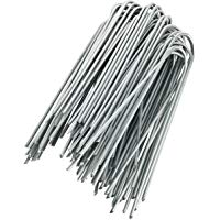 GardenMate Grapas de sujeci&oacute;n GALVANIZADAS 150 mm Largo 25 mm Ancho de Alambre de Acero 2,9 mm