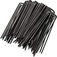 GardenMate Grapas de sujeci&oacute;n 150 mm Largo 25 mm Ancho de Alambre de Acero 2,9 mm