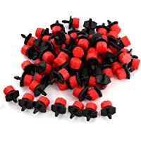 100pcs Micro Goteo Riego Rociadores Estaca Emisores Ajustable Agua Dripper