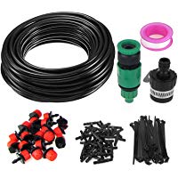SunTop 15m Kit de riego por Goteo DIY Autom&aacute;tico Micro Drip Irrigation System Planta Auto Riego de jard&iacute;n de Invernadero Auto riego Kits