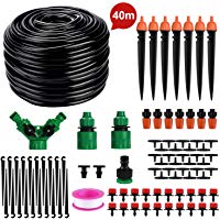 Sistema de riego de jard&iacute;n, Emooqi 90 Pcs Goteros para Equipos de Riego Autom&aacute;tico, Accesorios para Riego por Goteo Sistema de Riego DIY para Irrigaci&oacute;n Riego para Jard&iacute;n, Plantas de Patio - 40 M
