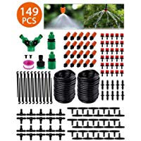 STLOVE Kit de Riego por Goteo 149 PCS Sistema de Riego de Jard&iacute;n Enfriamiento Atomizaci&oacute;n Riego Automatico Invernadero Miniatura para C&eacute;sped, Plantas, Huerto, Patio - 30M