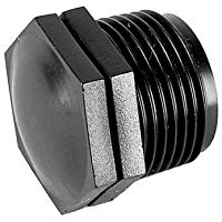 Rc Junter 917-TM Tap&oacute;n Rosca Macho, 1/2", Polietileno, Negro, 3x2x2 cm