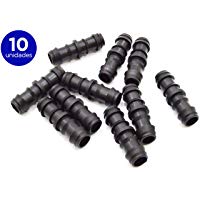 S&M 010521 Manguito de Goteo 12 mm-Bl&iacute;ster de 10 Unidades, Negro