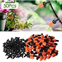 king do way 50 Boquillas para Riego con 50 Conectors en T para Riego por Goteo Sistema de Riego DIY para Irrigaci&oacute;n Jard&iacute;n Invernadero