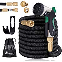 Manguera de jard&iacute;n tresko&reg; Flexible, manguera de agua flexible con 3&nbsp;capas N&uacute;cleo de L&aacute;tex, manguera de riego, flexiSchlauch con alta calidad de 10&nbsp;aumentos multifunci&oacute;n de ducha de metal + Regulador de presi&oacute;n, incluye adaptador para 3/4&nbsp;"y 1&nbsp;grifo de conexi&oacute;n, todos los uniones de alta calidad, lat&oacute;n, con metal de retr&aacute;ctil y bolsa, hasta 10&nbsp;bar
