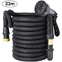 FIXKIT Manguera Flexible Multifunci&oacute;n Manguera de Jard&iacute;n Manguera de Agua Manguera Extensible de 8 Funciones para Riego y Limpieza del Jard&iacute;n Negro