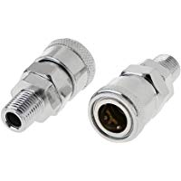 2pcs Acoplador Acoplamiento Manguera R&aacute;pida L&iacute;nea de Aire Conector Enganche Compresor SM20