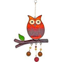 Colgando del b&uacute;ho Suncatcher (L27 x W15 cm)