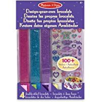 Melissa & Doug- Design-Your-Own Kit para Dise&ntilde;ar Tus Propios Brazaletes, 4-7 A&ntilde;os, Multicolor (14217)
