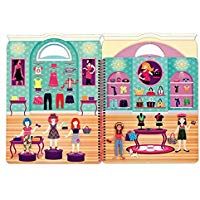 Melissa & Doug 19412 - Libro de Actividades con autoadhesivos esponjosos d&iacute;a glamoroso