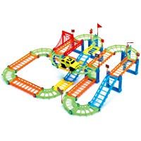 TOYMYTOY Circuito Coches Juguete pista de coches El&eacute;ctrico DIY Asamblea de juguetes para ni&ntilde;os
