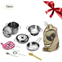 Per Juguetes de Cocinar Utensilios de Cocina Juegos de rol Juguetes de Cocina Pretenden Ollas Sartenes Kits para Ni&ntilde;os