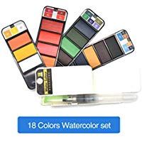 Wildlead Color Paint Set with Water Brush Pen Watercolor Pigment for Drawing Art Supplies