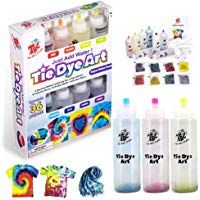 imoli Tie Dye Kit - 8 Colores Vibrantes Pinturas Textiles de Tela, Juego de te&ntilde;ido Permanente de un Solo Paso para ni&ntilde;os, Adultos, Bricolaje de Moda(Incluye 8 Botellas de Tinte y 8 Paquetes de Tinte)