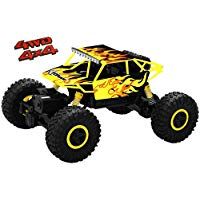 Top Race Rastreador de Monster Truck RC Control Remoto, Transmisor de 2.4GHz, 4WD Off Road RC Car - TR-130Y