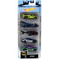 Hot Wheels - Batman Pack de 5 coches de juguete para ni&ntilde;os +3 a&ntilde;os (Mattel GGD32)