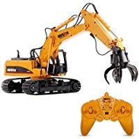 Goolsky HUI Na Juguetes 1571 1/14 2.4Ghz 16CH Mando a Distancia Grab Loader Grapple Tractor Cami&oacute;n Construcci&oacute;n Veh&iacute;culo Ingenier&iacute;a Juguetes