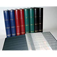 Leuchtturm Clasificador sellos 60 paginas negro, Rojo colore