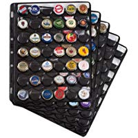 Leuchtturm 305080 Hojas de pl&aacute;stico COMPART, para 42 Placas de Cava / Tapas Coronas, Negro