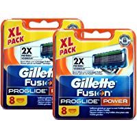 Gillette Fusion ProGlide Power - Cuchillas de repuesto para maquinilla de afeitar