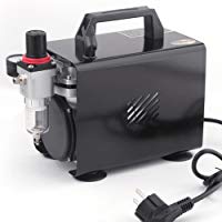Compresor de aer&oacute;grafo Original Fengda FD-18A / regulador de presi&oacute;n / 4 bar / parada autom&aacute;tica