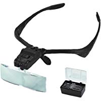 Gosear Lupa Iluminada LED Lectura Profesional de Joyer&iacute;a Gafas de Luz