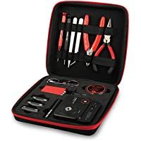 &Uacute;ltima versi&oacute;n Bobina Master V3&nbsp;cigarrillo electr&oacute;nico DIY Kit de herramientas port&aacute;til Coil Winding Set incluyendo 10&nbsp;ft Kanthal A1&nbsp;resistencia alambre algod&oacute;n org&aacute;nico Ohm Meter