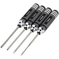 Erduo Destornilladores Hexagonales 4PCS 1.5mm 2.0mm 2.5mm 3.0mm Kit de Herramienta de Destornillador Profesional para RC Helic&oacute;ptero Avi&oacute;n Transmisor Coche