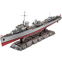 Revell Maqueta de Barco 1: 350&nbsp;&ndash;&nbsp;German Destroyer Type 1936&nbsp;en Escala 1: 350, Niveles 4, r&eacute;plica exacta con Muchos Detalles, 05141