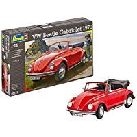 Revell-07078 Volkswagen VW Beetle Cabriolet 1970, Color Rojo (07078
