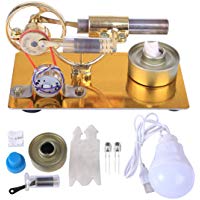 MRKE Motor Stirling Generador Mini Baja Temperatura DIY Stem Steam Stirling Engine Kit F&iacute;sica Ciencia Experimentar Ense&ntilde;anza Juguete y Regalo