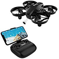 Potensic Drone con C&aacute;mara HD, Mini Drone con Modo de Inducci&oacute;n de Gravedad, FPV WiFi 2.4G, Altitud Hold, Modo sin Cabeza, Una Tecla de Despegue y Aterrizaje, Regalo Juguetes, A20W Negro