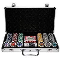 Kein Hersteller 300 Poker Chips with Aluminiumcase (11.5 Gramm. Chips Laser)