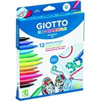 Giotto 494900 - Pack de 12 rotuladores decorativos para tejidos
