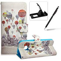 Carcasa tipo libro con cierre magn&eacute;tico y compartimentos para tarjetas, de piel sint&eacute;tica, plegable, protecci&oacute;n interior de TPU suave con soporte y l&aacute;piz capacitivo, color azul, para iPhone 5&nbsp;C/5S/SE/6S/6S Plus/A3/A5/A7/G530/G360/Note 3/Note 4/Note 5/S3/S4/S5/S6/S6&nbsp;Edge/S7/S7&nbsp;Edge/HTC M8/M9/Huawei P8&nbsp;Lite.