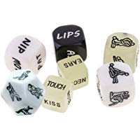 MagiDeal 7 Piezas Dados Amor Jugutos de Adultos Accesorios Duraduro Divertidos Accesorios