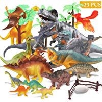Joylink Juego de Dinosaurios, 17 PCS Dinosaurios de Juguete, Dinosaurio Jur&aacute;sico Mundo Dinosaurio de Construcci&oacute;n de Juguete