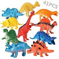 OCMCMO 41 Pcs de Juguete Educativo de Dinosaurios, Juego de Dinosaurios, Mundo Jur&aacute;sico, Dinosaurio de Pl&aacute;stico para Ni&ntilde;os DE 3 a 6 A&ntilde;os