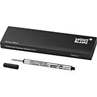 Montblanc 113777 Recambio para Rollerball sin capuch&oacute;n de tama&ntilde;o Mediano, Mystery Black, 1 paquete x 1 Recambio