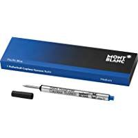 Montblanc 113778 Recambio para Rollerball sin capuch&oacute;n de tama&ntilde;o Mediano, Pacific Blue, 1 paquete x 1 Recambio