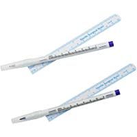 Ndier 2 PCS quir&uacute;rgica Tip marcadores de rotulador tatuaje de la pluma (0,5 mm + 1 mm) con 2 Reglas de papel para tatuaje piercing en la ceja de la piel