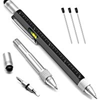 Regalos Originales para Hombre o Mujer, Regalos San Valentin, 6 IN 1 Pluma Calendario Adviento Regalos Personalizados para Amigas o Papa, Regalo para Novios (Negro)