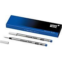 Montblanc 105171 Recambios para Fineliners y Rollerballs de tama&ntilde;o B &ndash; Recargas de alta calidad en color Pacific Blue, 1 paquete x 2 Recambios
