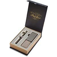 PARKER Ingenuity estuche con bol&iacute;grafo con tecnolog&iacute;a Parker 5th de la colecci&oacute;n British, goma negra con adornos cromados (1978330)